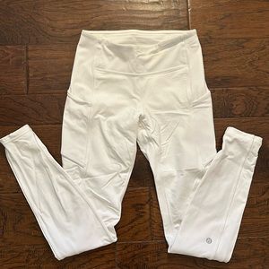 White Lululemon Leggings Size 4